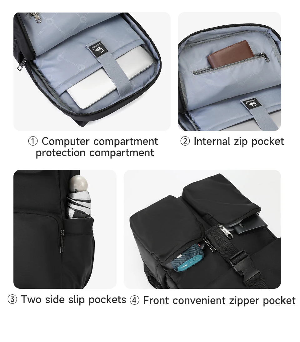 Tigernu Men's Backpacks 14inch Laptop Backpacks Woman College School Backpacks Girls Travel Backpack School Bag Set Schoolbags