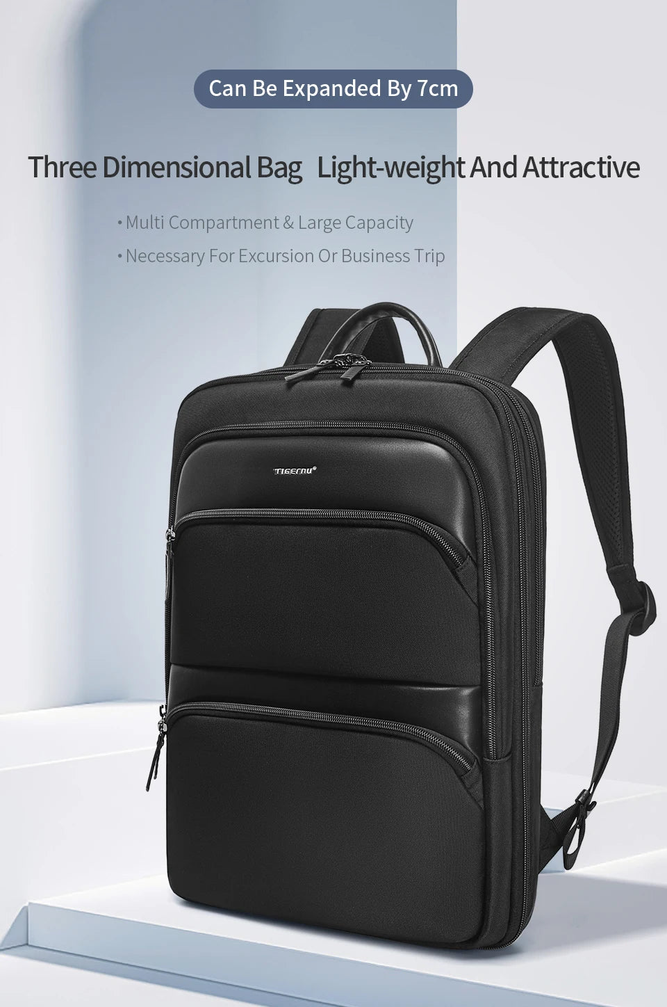 Tigernu Backpack Men Travel Backpack Thin Backpack Male Laptop Backpack Expandable Bag For School Outdoor Business Bags Knapsack