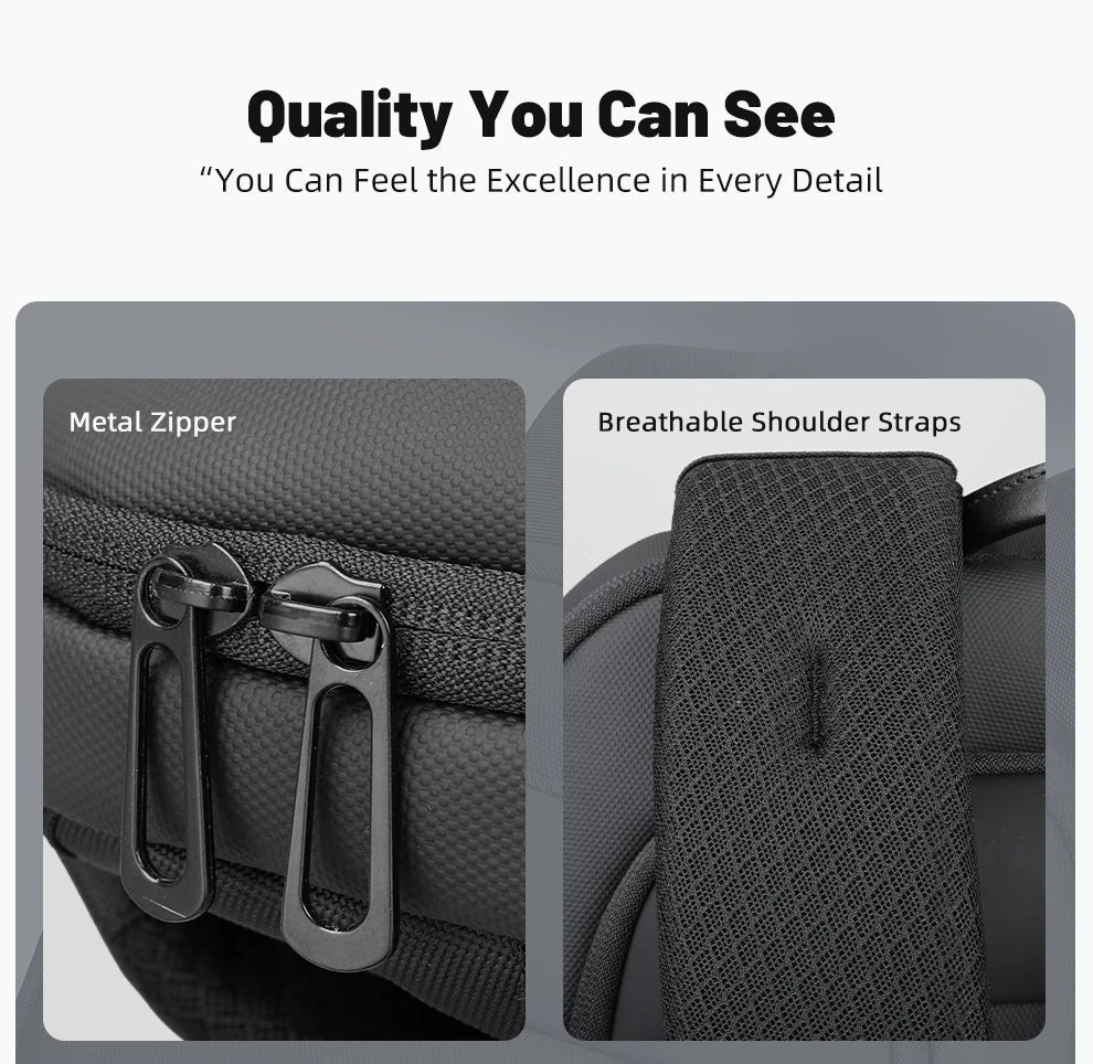 HK Lightweight Men's Business Backpack 15.6 inch Laptop Backpack with USB Port AntiTheft Waterproof Backpack Computer School Bag