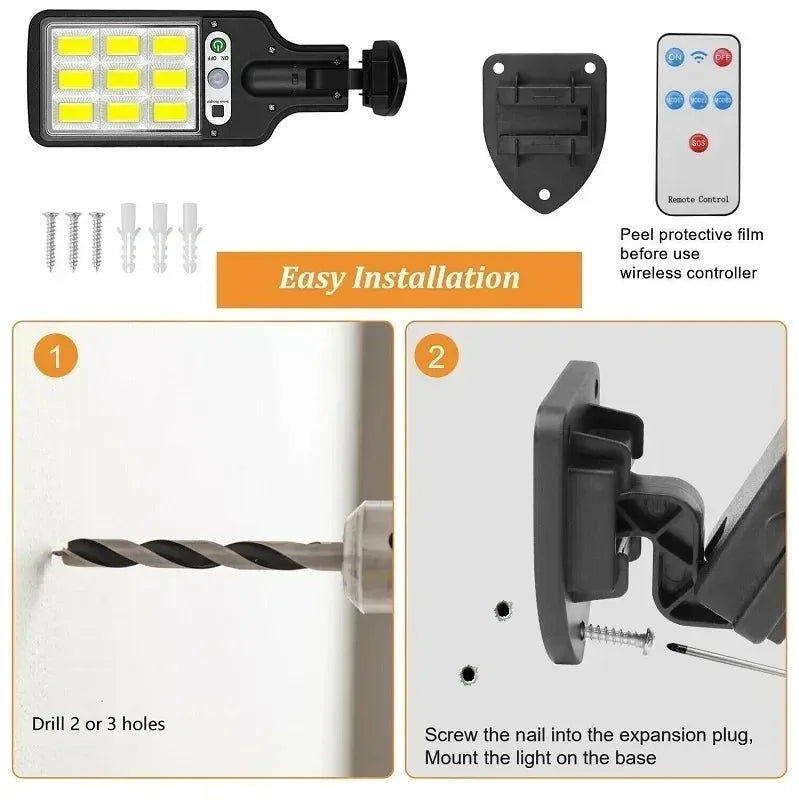 Solar LED Light, Outdoor Waterproof Wall Lamp, Dusk to Dawn Fence Lighting for Summer Garden Yard Porch Walkway Camping Home Dec