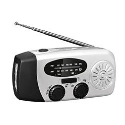 Outdoor Camping Emergency Radio Solar Hand Crank Dynamo Radio FM/AM/NOAA 2000Mah Phone Charger Power Bank Flashlight SOS