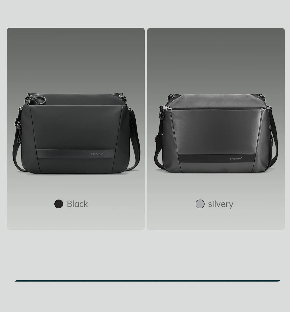 Tigernu Men Crossbody Bags 9inch Tablet Bag Shoulder Bags For Men Fashion Expandable Bags Handbag Sling Bags For College TPU Bag