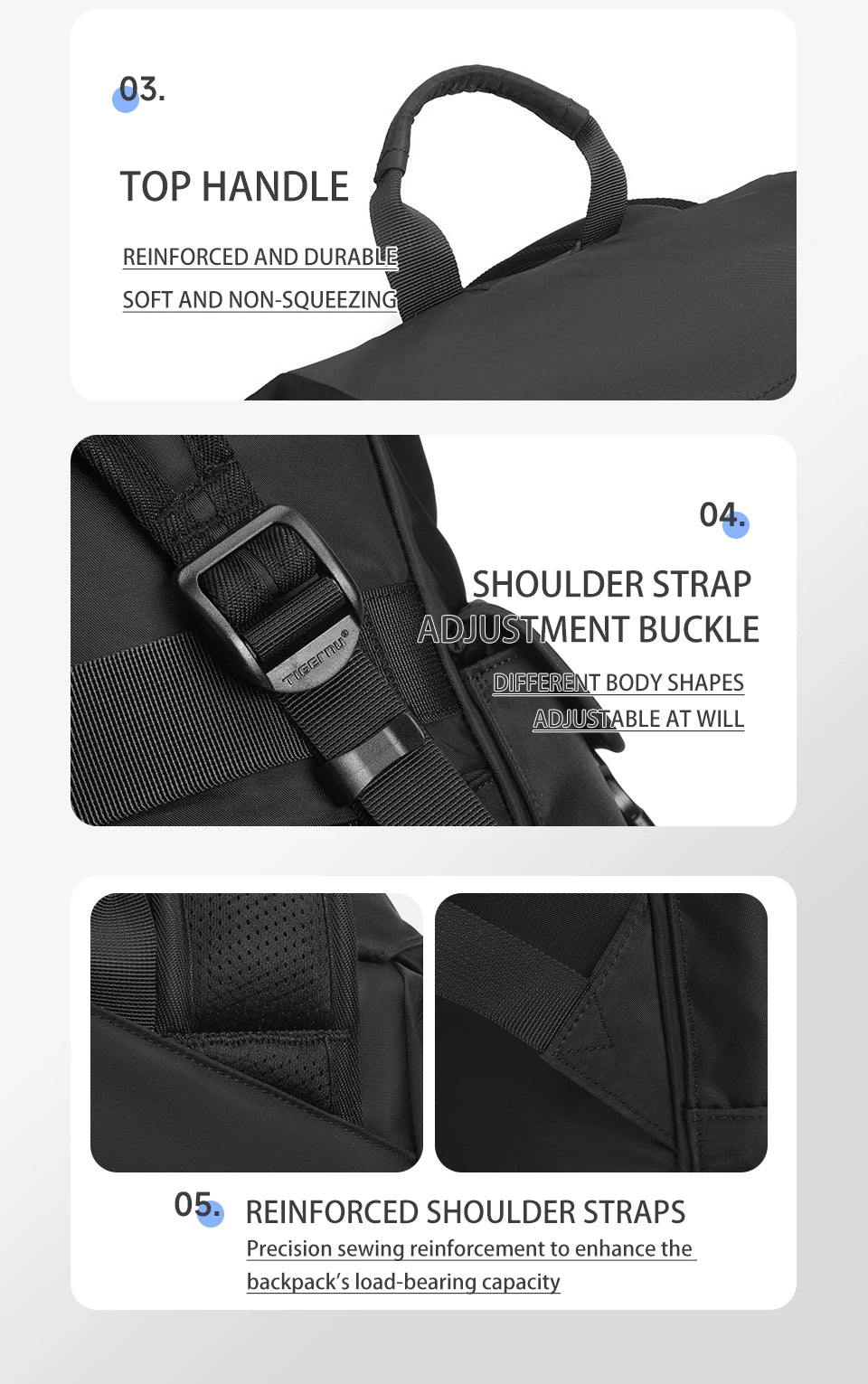 Tigernu School Backpacks For Men Bags For Removable With Shoulder Bags 14inch Laptop Backpacks Women Travel Backpack Bags Male