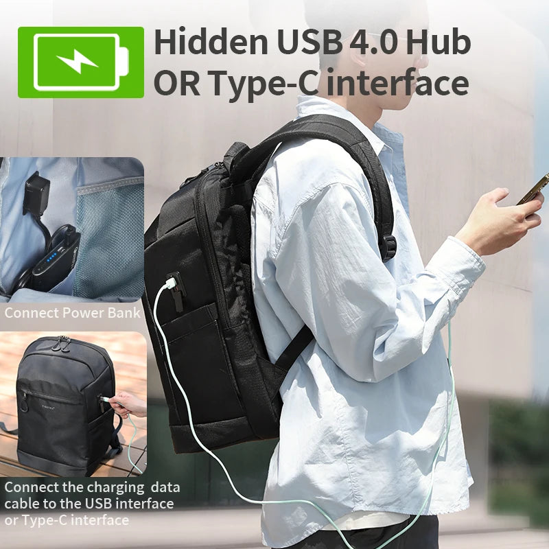 Tigernu Clearance Bags Men Backpack Anti-theft USB Charging 15.6 Laptop Bag Mochilas Feminine Male Bagpack Notebook Schoolbag