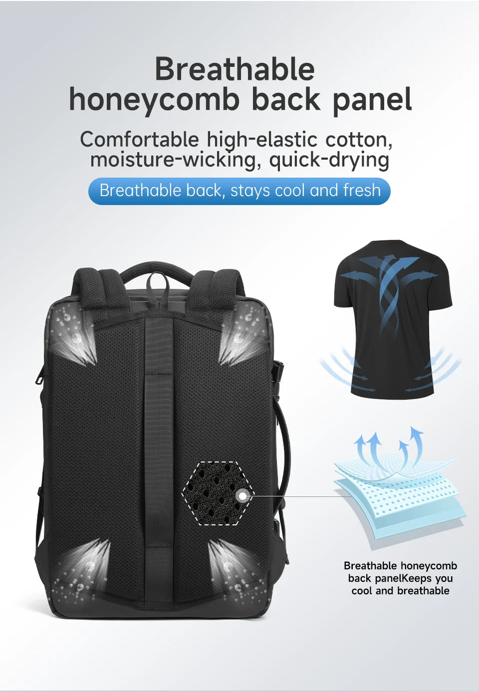 Tigernu Large Capacity Backpacks Men Waterproof Travel Backpacks Hiking Bag Laptop Backpacks For 14 15.6 Rucksack Male Knapsack