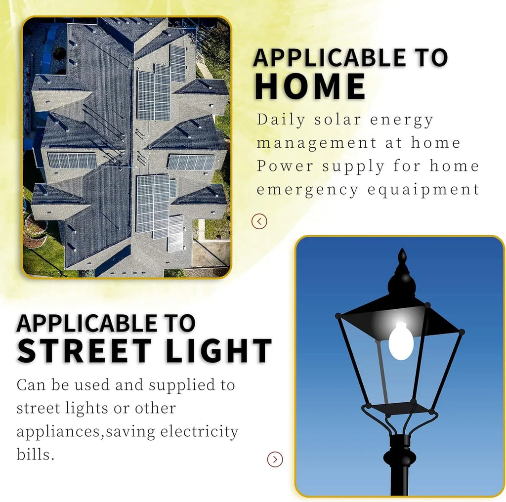 POWLSOJX MPPT Solar Charger 60A/80A/100A Selectable, Dual USB & 3-Stage Protection for Street Light/Home Power Systems