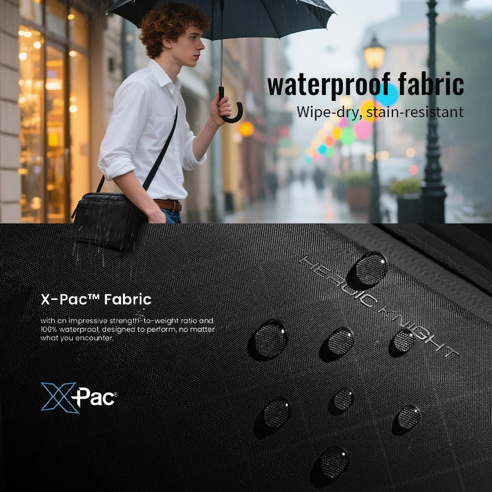 HK Ultra-light Crossbody Sling Bag Man Waterproof X-Pac Fabric Men's Shoulder Bag Outdoor Travel Phone Pouch for Hiking Trekking