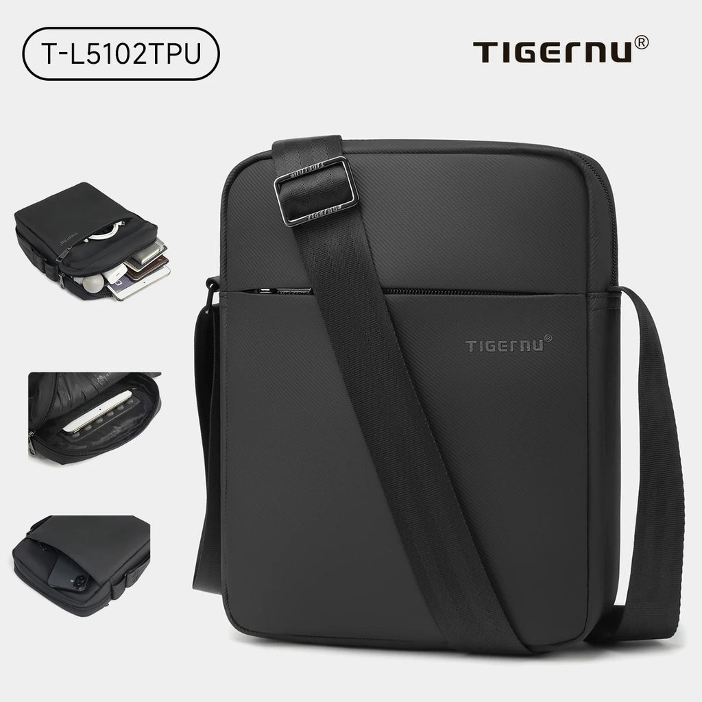 Tigernu Shoulder Bags For Men Messenger Bags For TPU Crossbody Bags Male Fashion Bag For 9.7inch Ipad Bags Travel Mini Bag Sling