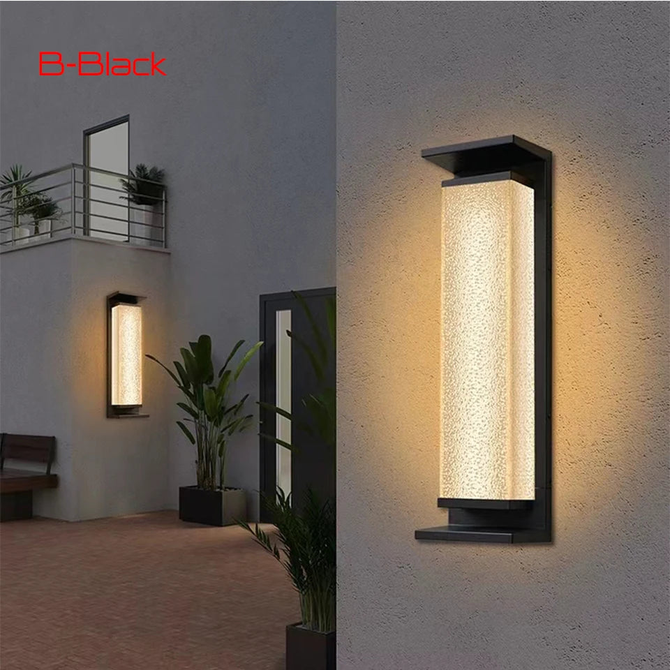 Solar Wall Light Outdoor Dusk to Dawn Porch Lighting Fixture Waterproof Solar Lanterns Anti-Rust Lanterns for Front Patio Garage