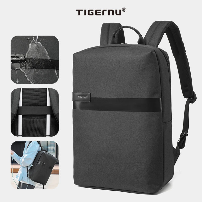 Tigernu Clearance Bags Men Backpack Anti-theft USB Charging 15.6 Laptop Bag Mochilas Feminine Male Bagpack Notebook Schoolbag