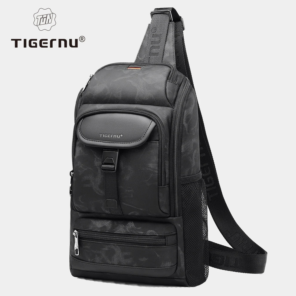 Tigernu Men Fashion Shoulder Bags For Men 9.7 11inch Ipad Bag Chest Pack Men Waterproof Large Capacity Crossbody Bags Mini Bags