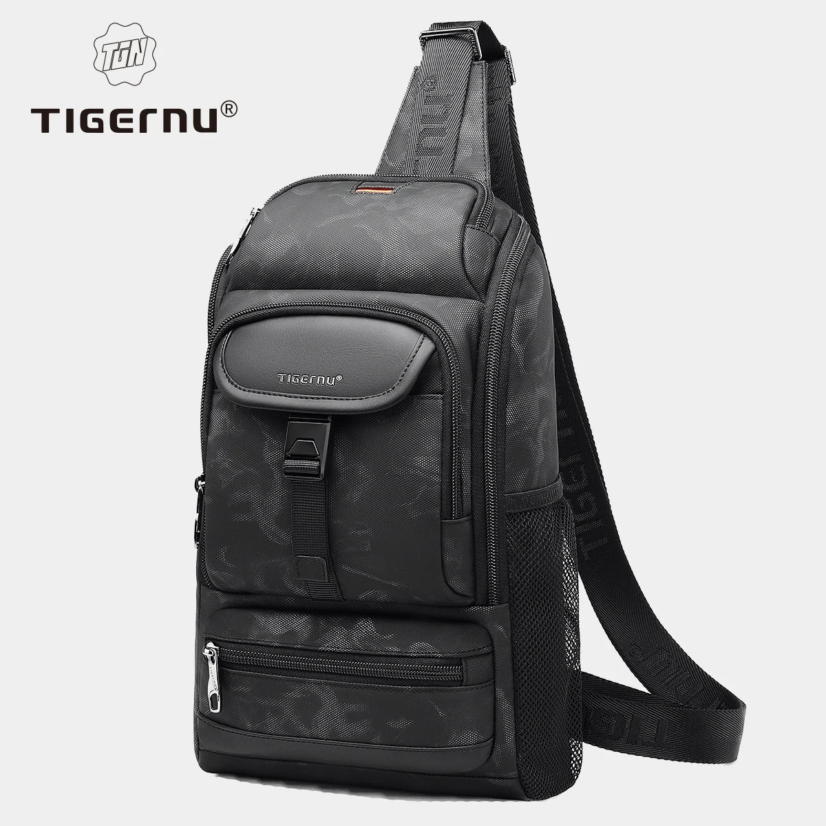Tigernu Men Fashion Shoulder Bags For Men 9.7 11inch Ipad Bag Chest Pack Men Waterproof Large Capacity Crossbody Bags Mini Bags