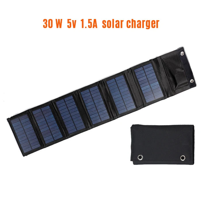 Portable USB Foldable Solar Panel, Folding Solar Panels For Travel, Mobile Phone Charging Bank, Flashlight, Fan, Mobile Phone Ba