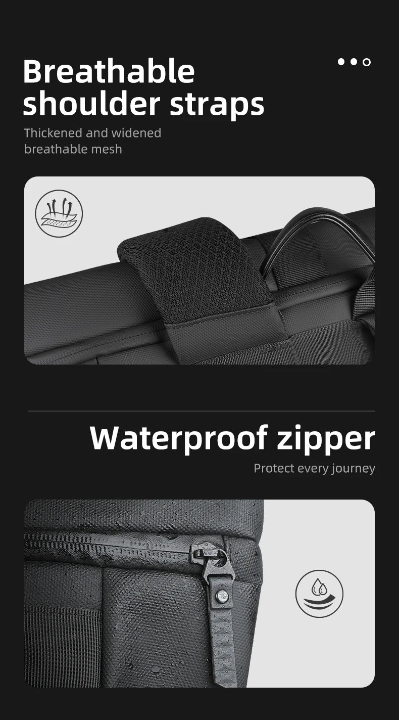 HK Waterproof Roll-Top Backpack for Men Large Capacity Expandable 17 Inch Laptop Bag Leisure Travel Backpack Hiking Camping Bags