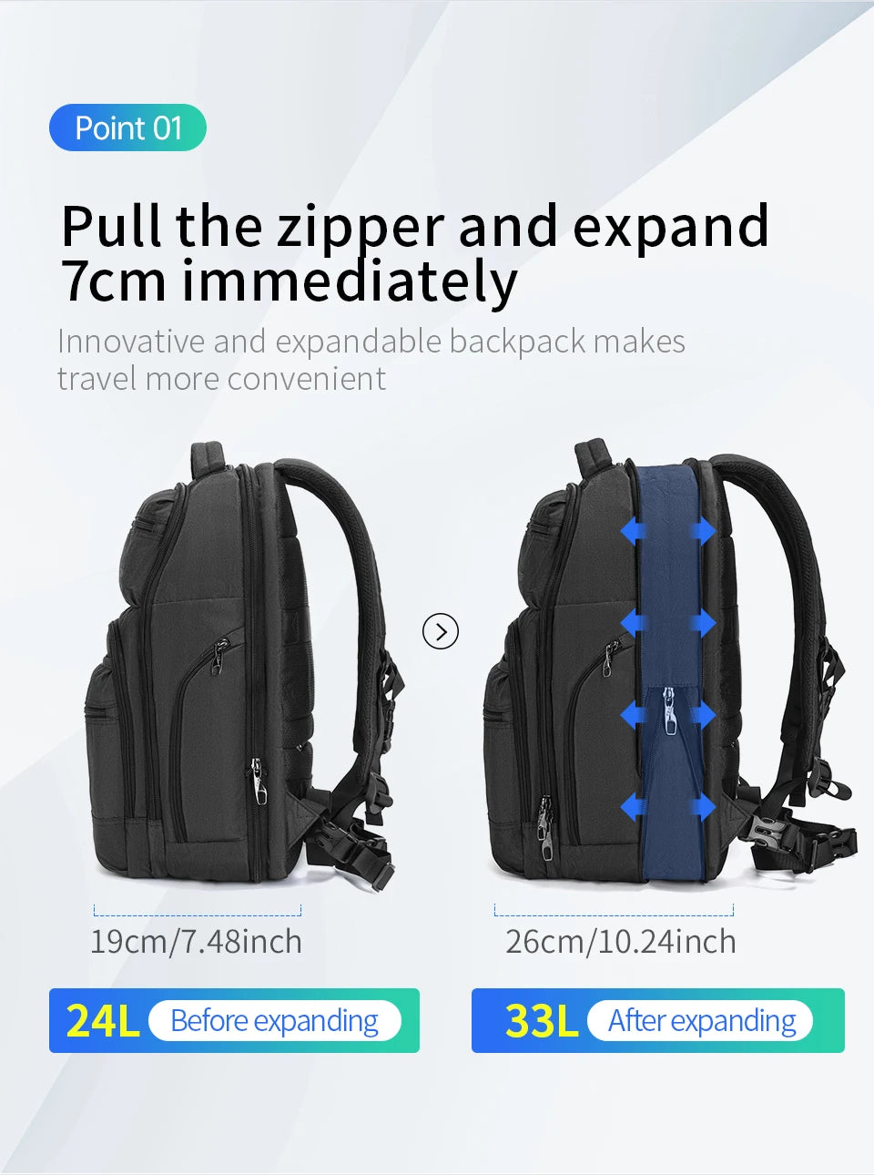 Tigernu Anti Theft Men Backpacks USB Charger Mochila 15.6inch Laptop Backpack Travel Backpacks Casual College Schoolbag Knapsack